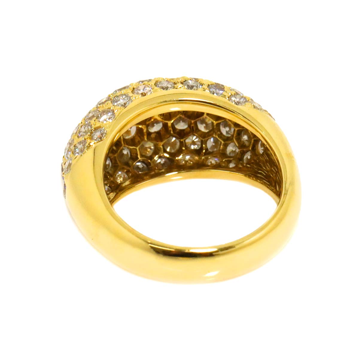 Diamond 3.01ct Ring 18K YG Yellow Gold 750 6(US)