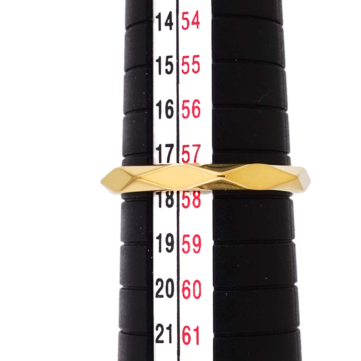 Facet Ring 18K YG 750 Size58 8-8.25(US)
