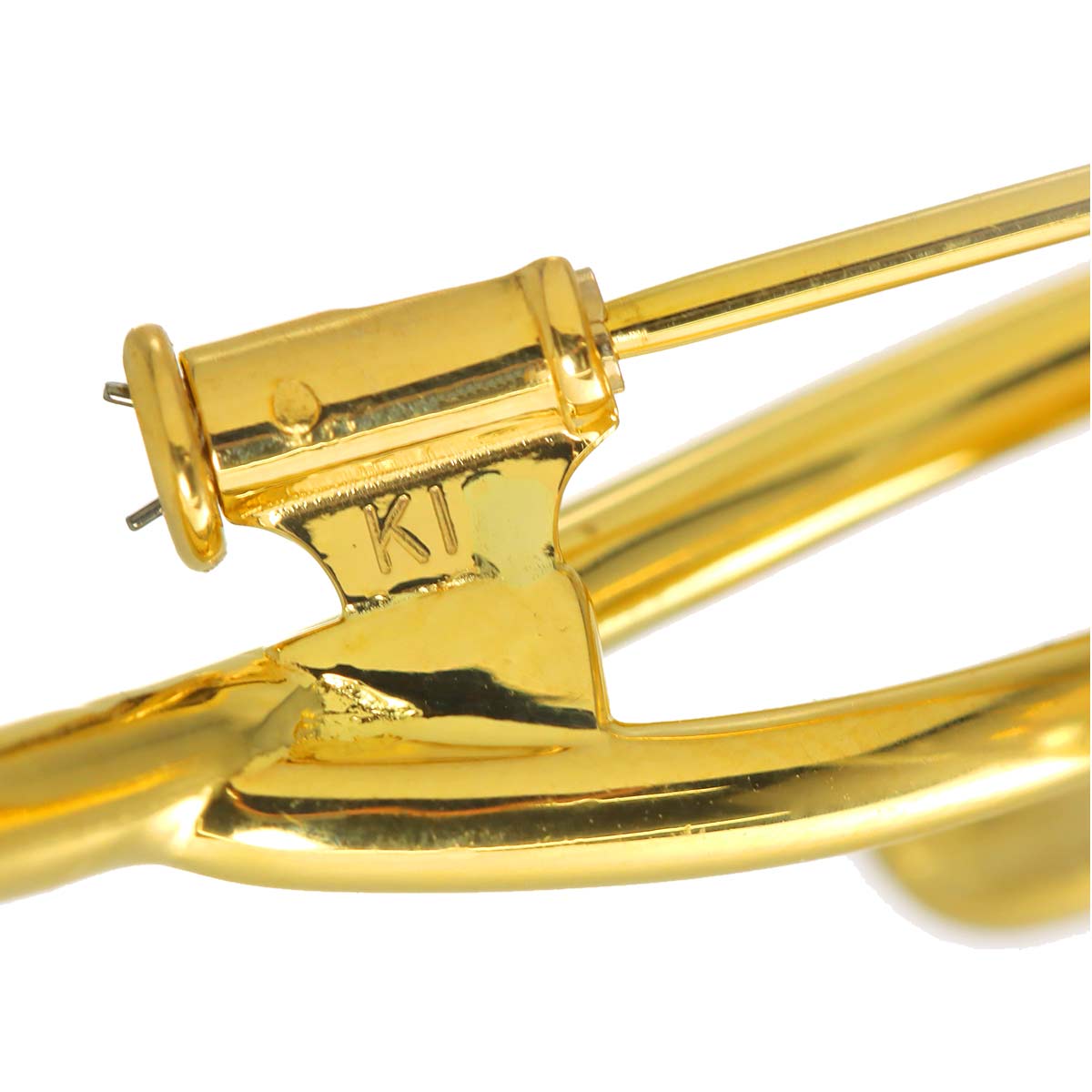 Akoya pearl 7.3mm Diamond Brooch 18K Yellow Gold 750