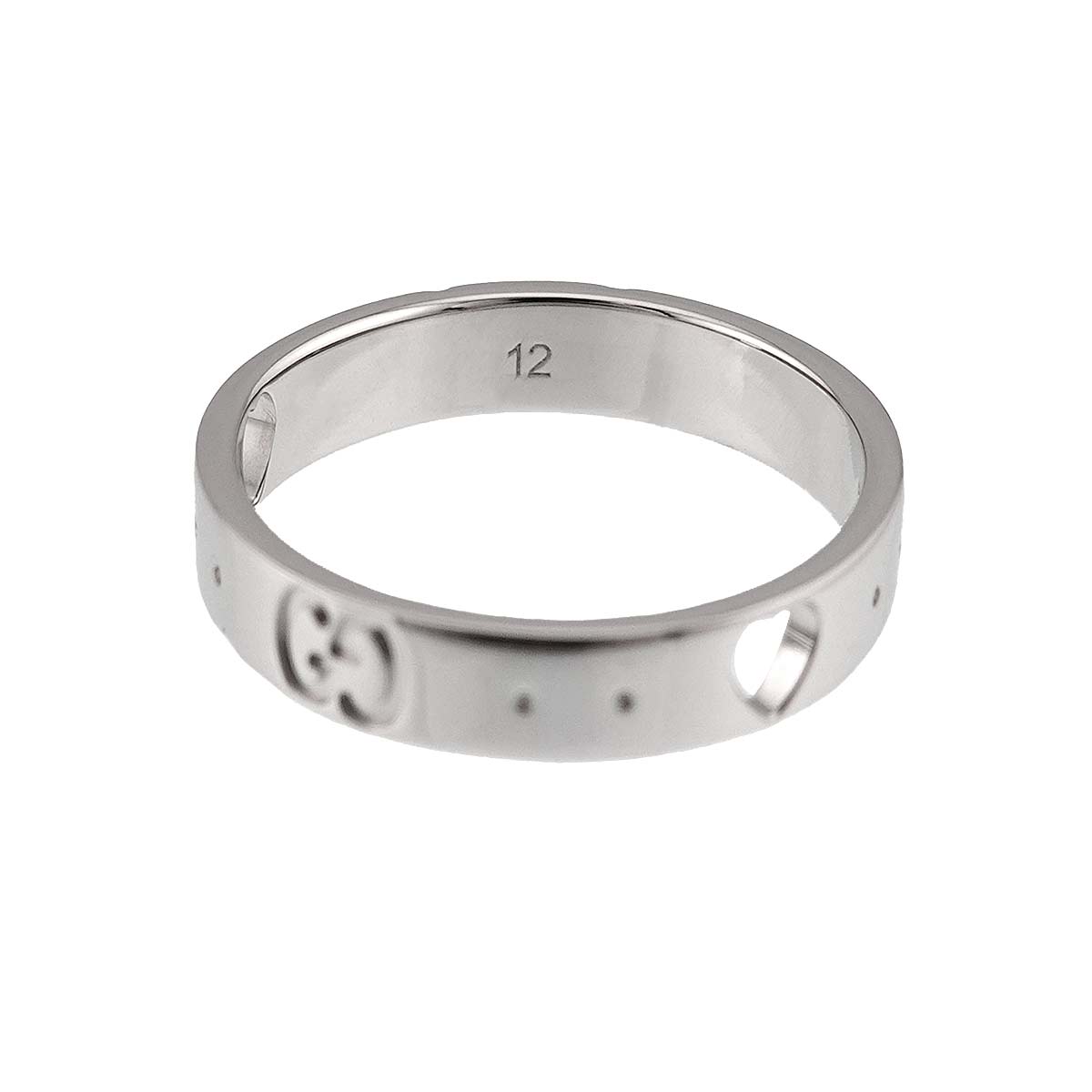 Icon Ring 18K WG White Gold 750 Size12 5.75-6(US)