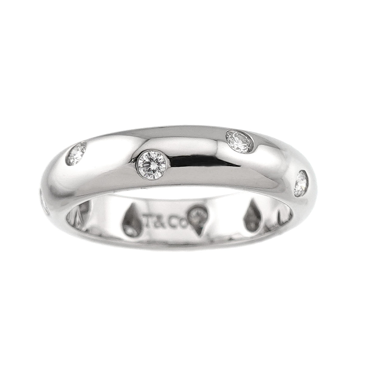 Dots Diamond Ring Platinum Size4.75-5(US)