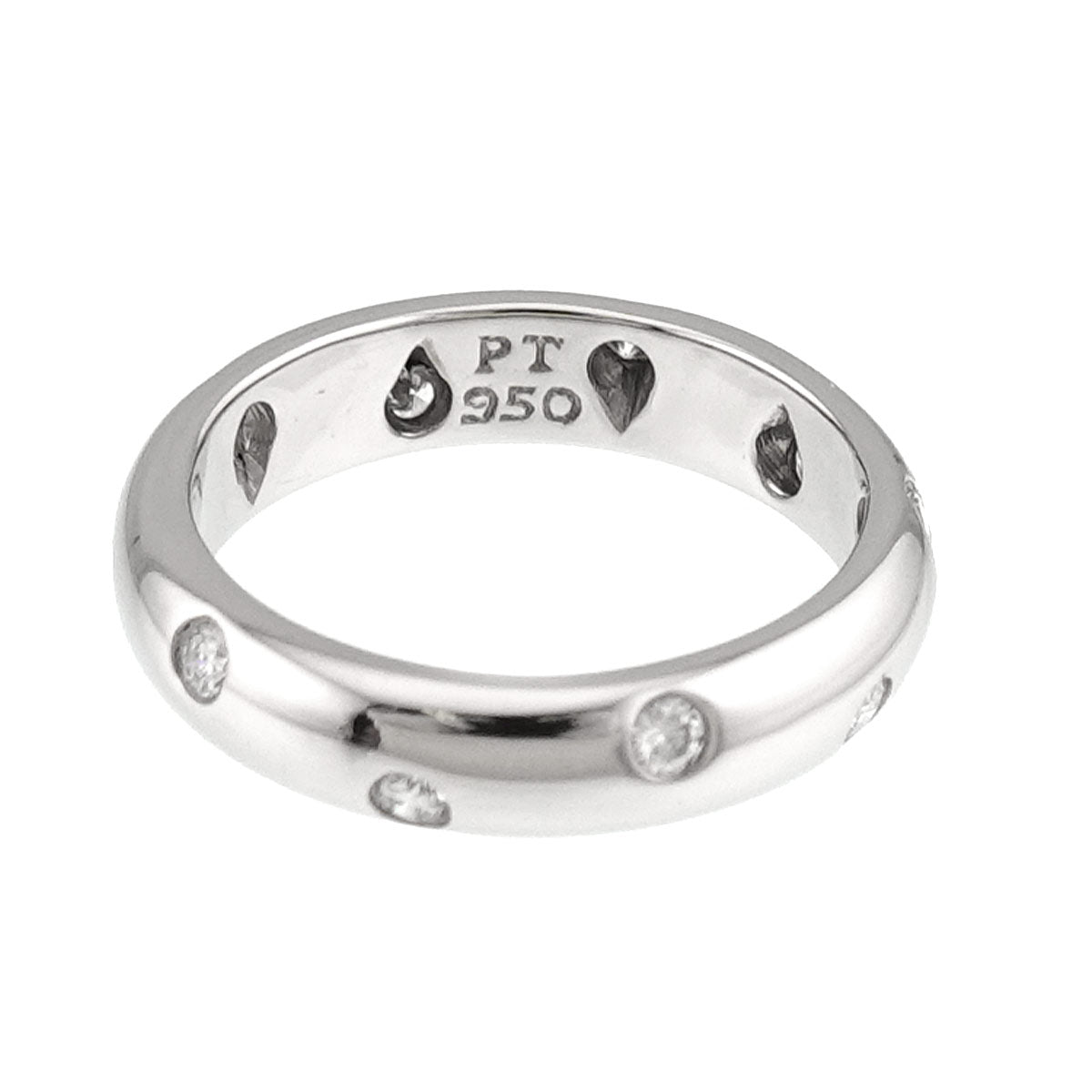 Dots Diamond Ring Platinum Size4.75-5(US)