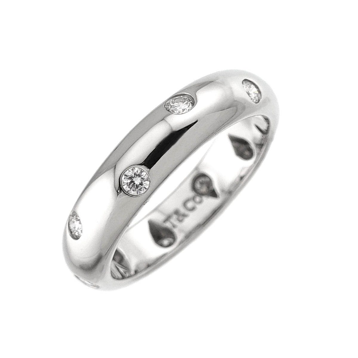Dots Diamond Ring Platinum Size4.75-5(US)