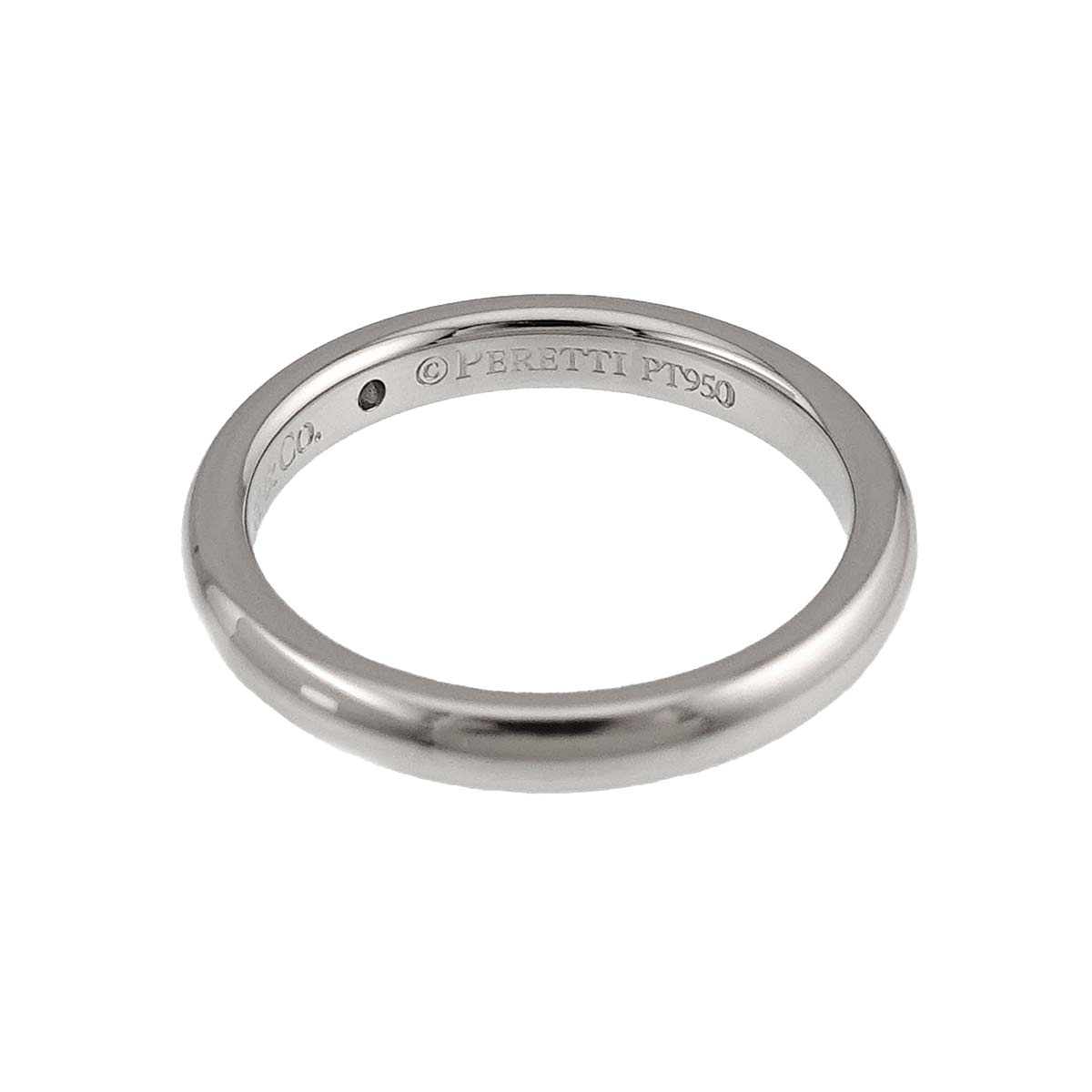 Stacking Band Ring Diamond 1P Platinum Size4.75-5(US)