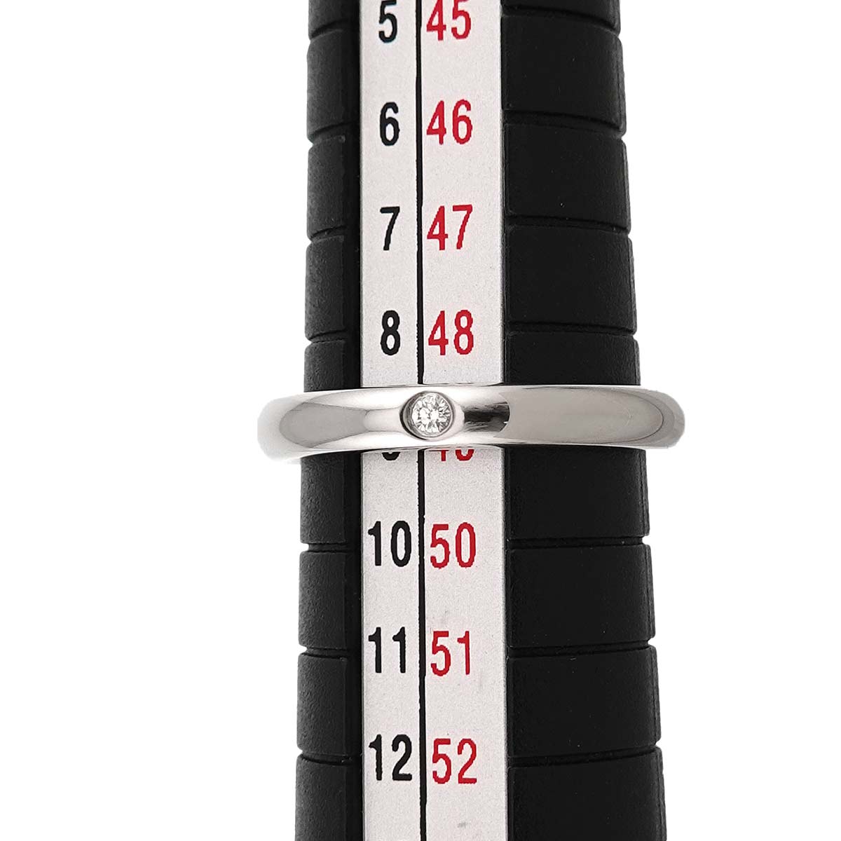 Stacking Band Ring Diamond 1P Platinum Size4.75-5(US)