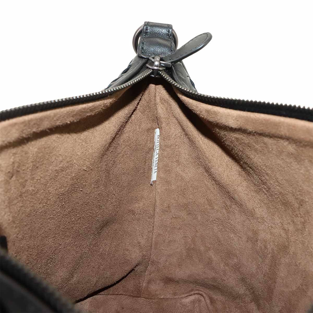Intrecciato Hand Bag Leather Black 239988 Purse