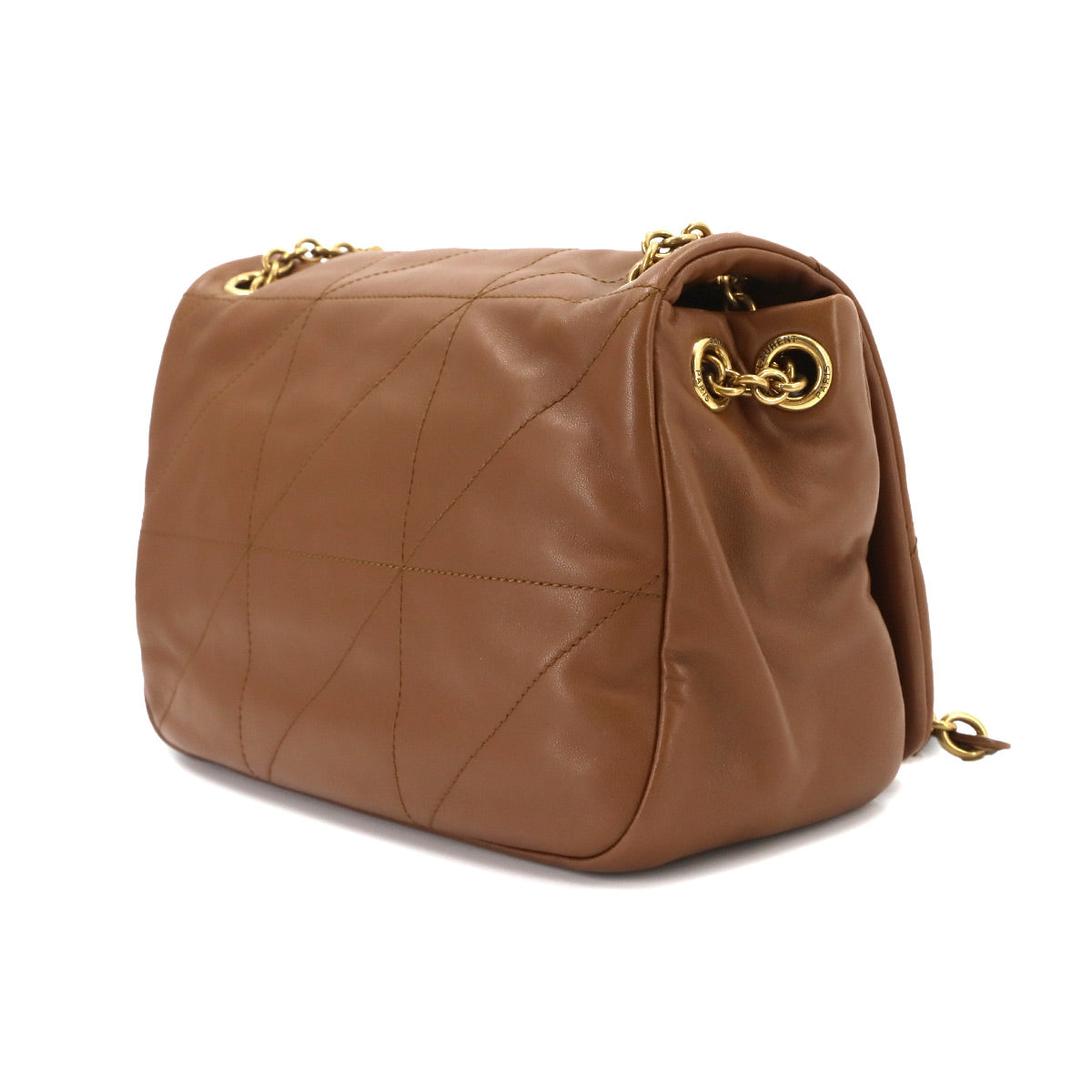 Jamie Chain Shoulder Bag Leather Brown 763475 Purse