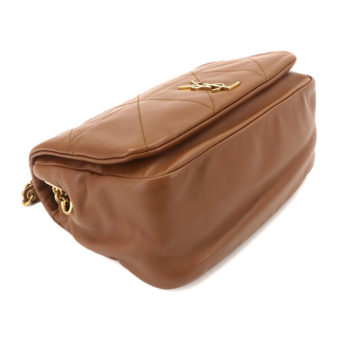 Jamie Chain Shoulder Bag Leather Brown 763475 Purse
