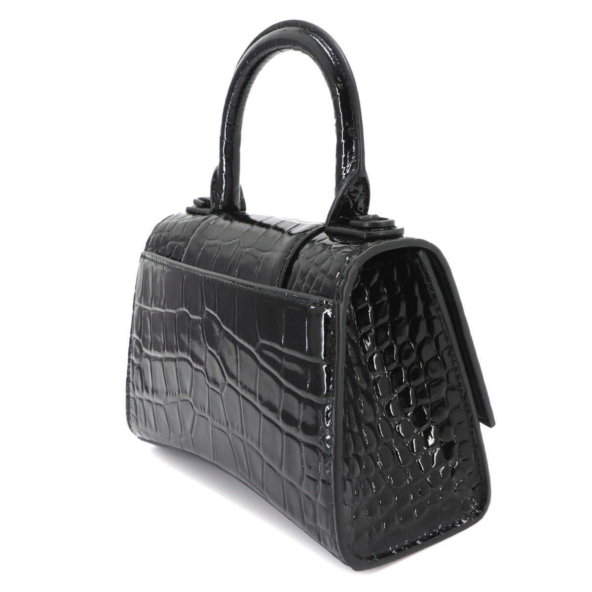 Hourglass XS Hand Shoulder Bag Lether Black 592833