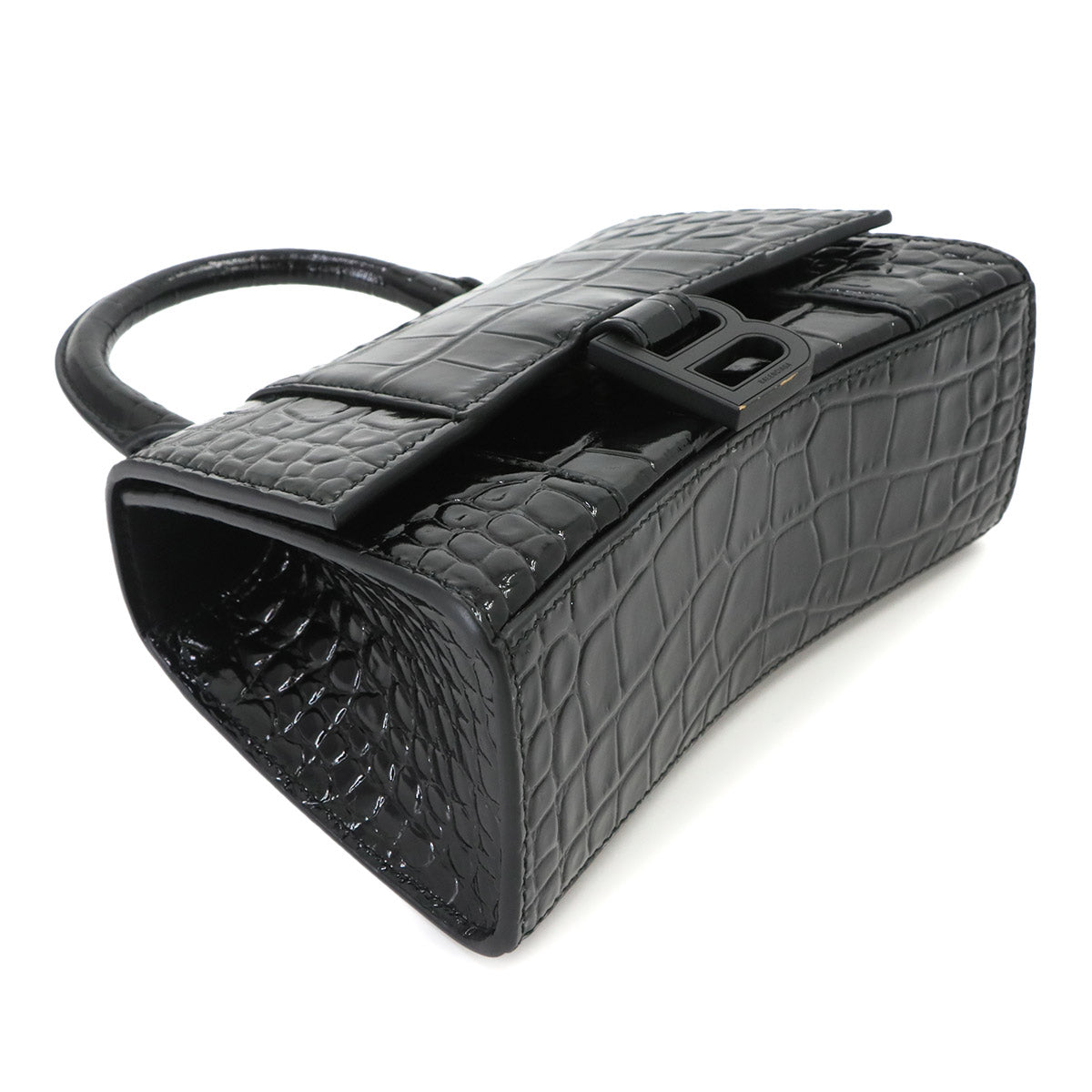 Hourglass XS Hand Shoulder Bag Lether Black 592833