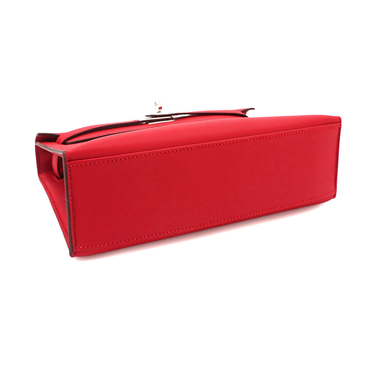 Pochette Kelly Veau Swift Leather Rouge Radieux Hand Bag