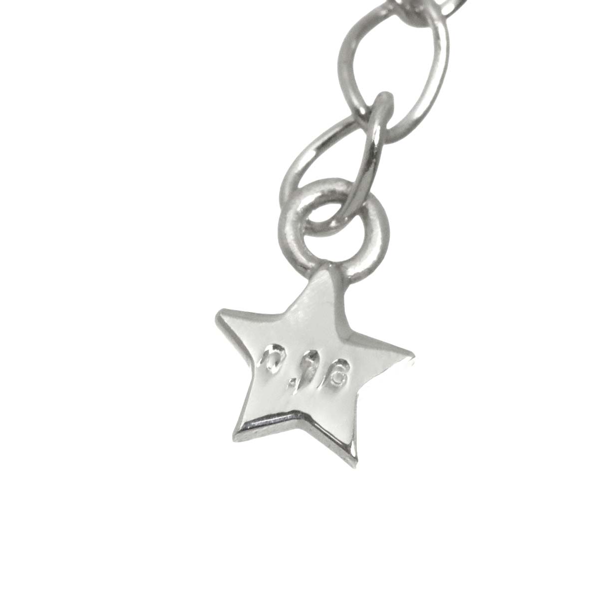 Diamond 0.16ct Cross Necklace 18K WG 750