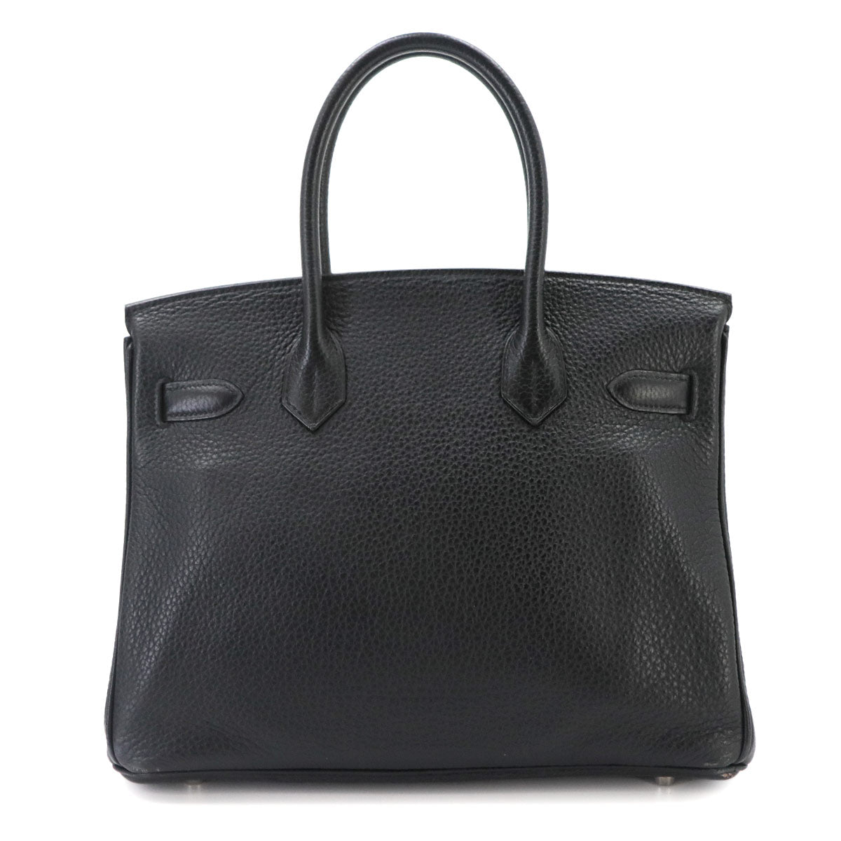 Birkin 30 Taurillon Clemence Black Hand Bag Purse