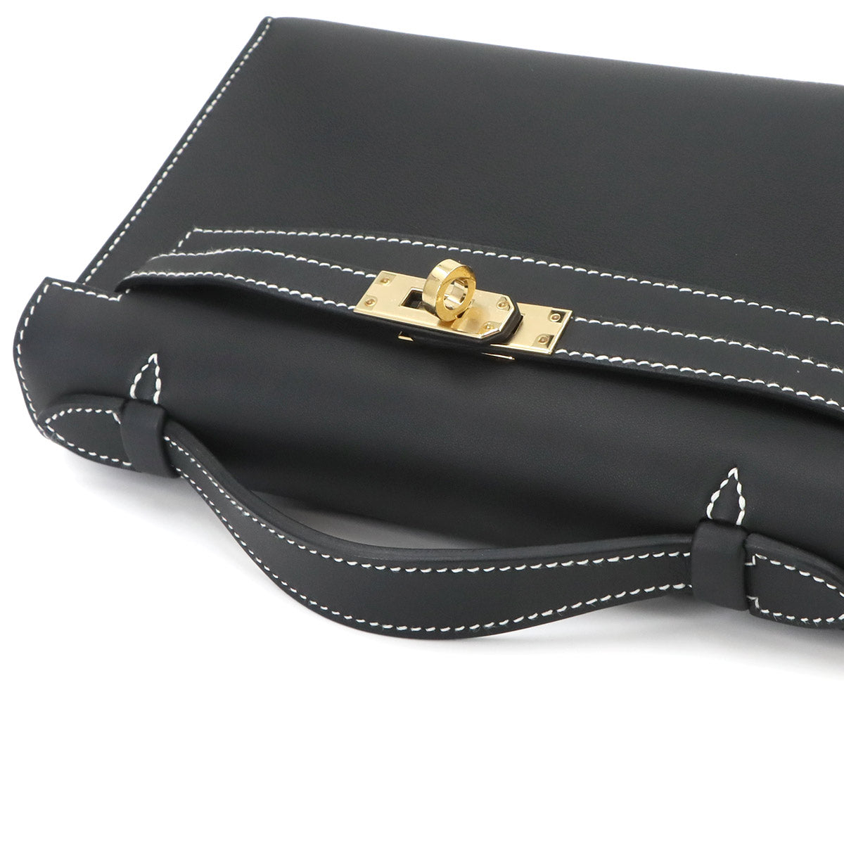 Pochette Kelly Personal SPO Veau Swift Black Hand Bag