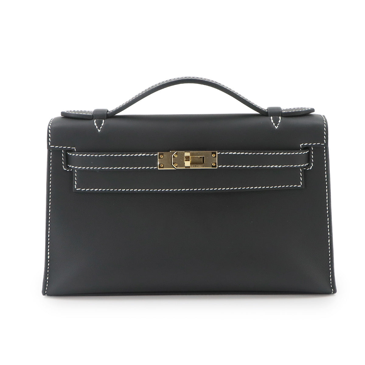 Pochette Kelly Personal SPO Veau Swift Black Hand Bag
