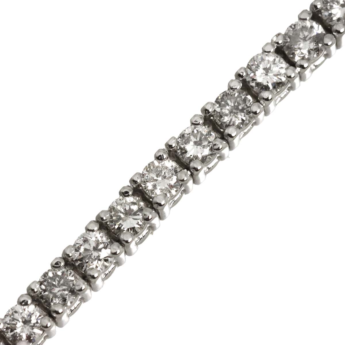 Diamond 2.00ct Bracelet 18K K18 WG White Gold 750