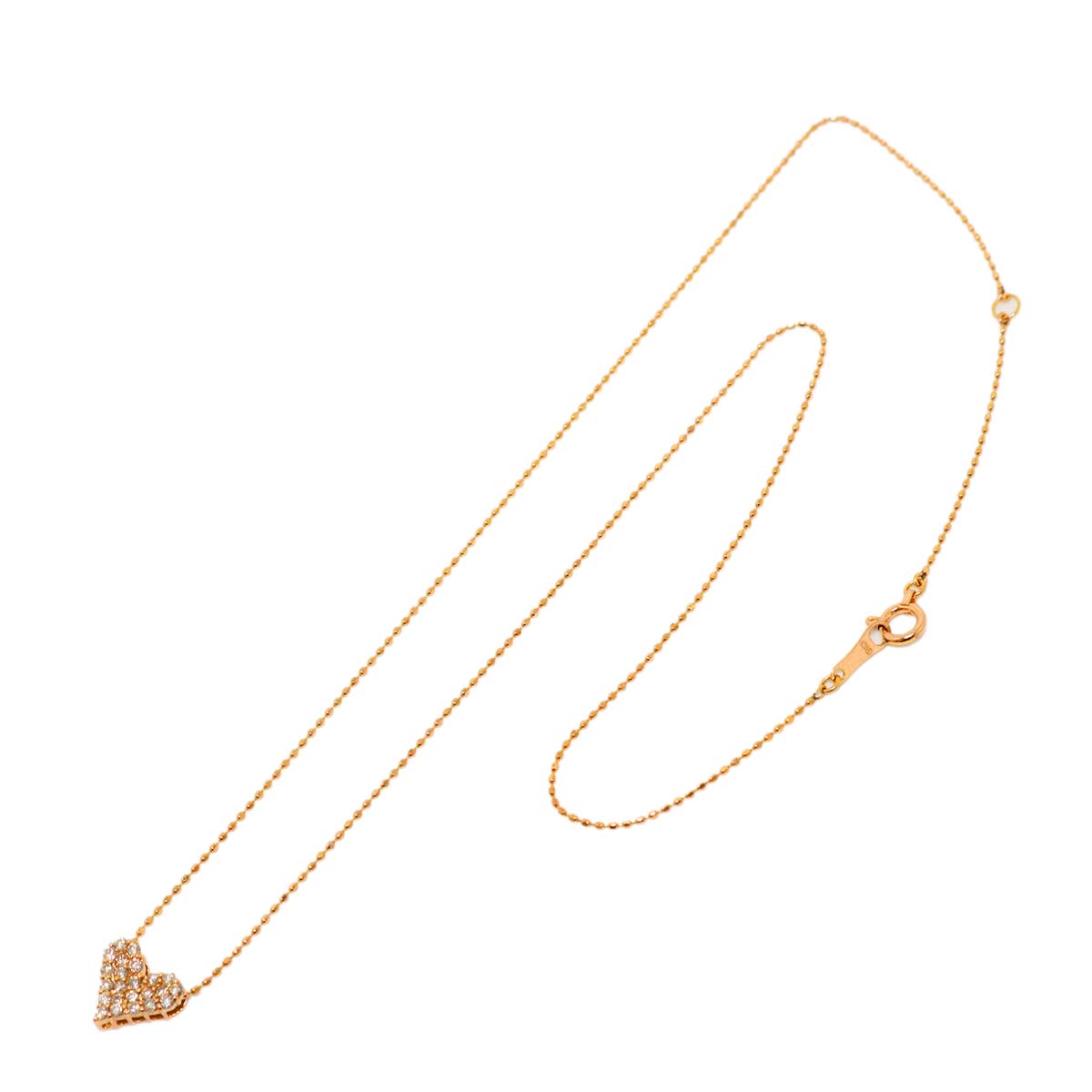Diamond 0.26ct Necklace 18K Pink Gold 750