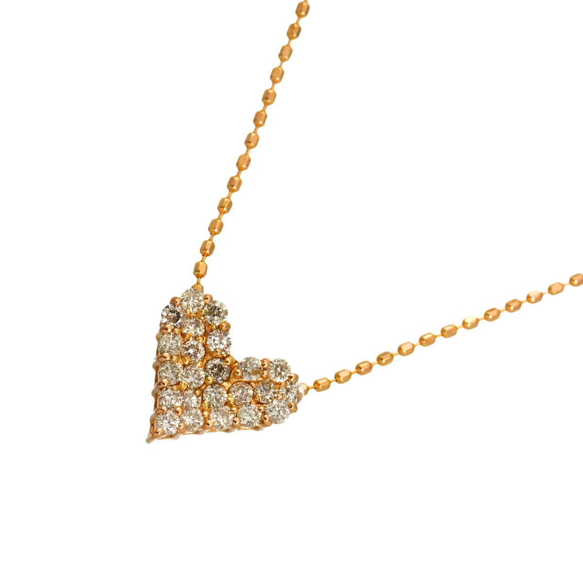 Diamond 0.26ct Necklace 18K Pink Gold 750