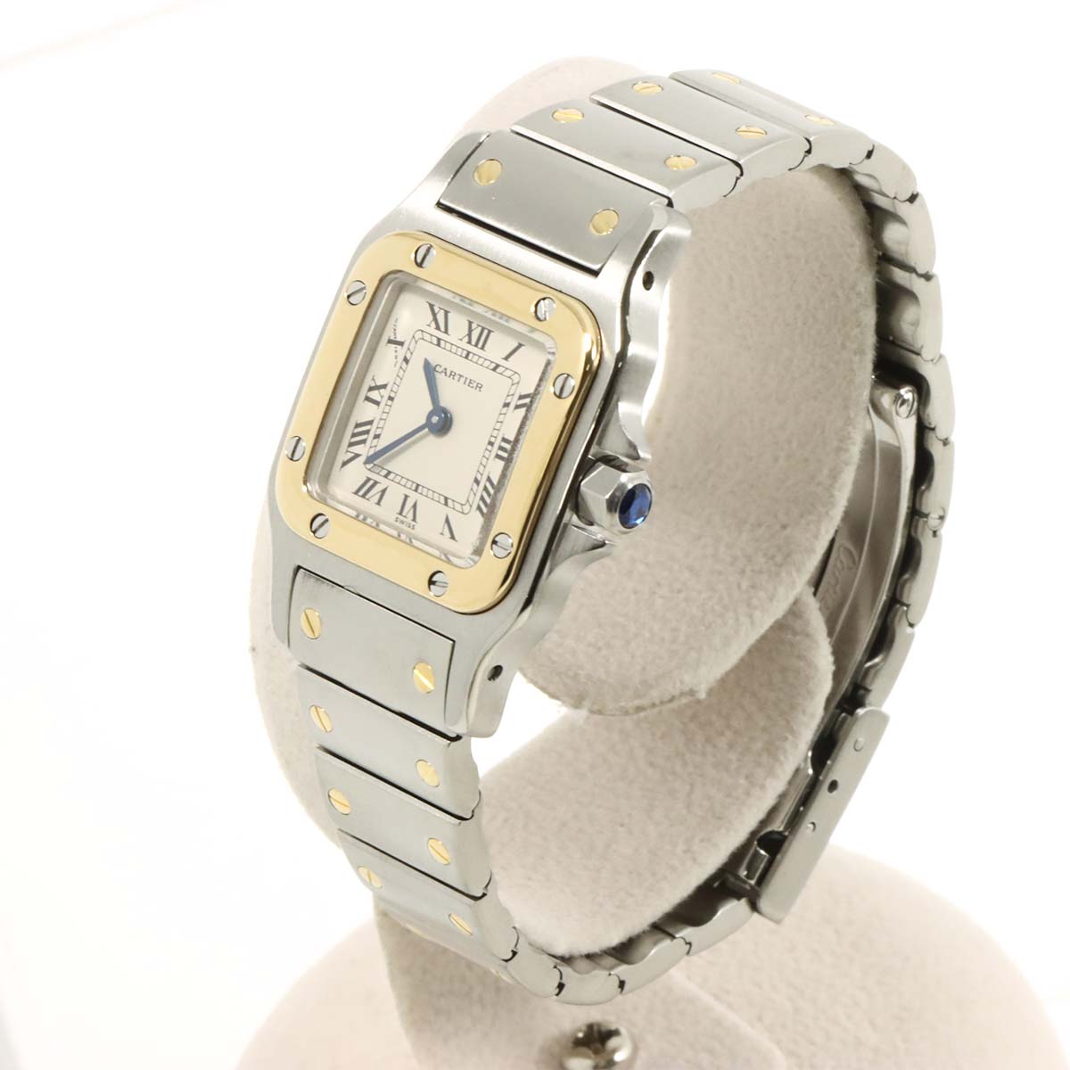 Santos Galbee W20012C4 750 YG Cream Dial Ladies Watch