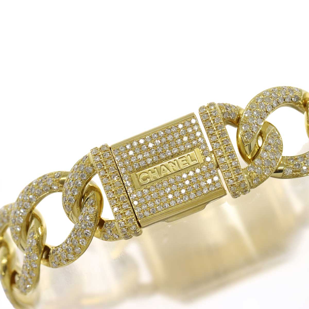 Premiere L H0114 Bezel Diamond 750 YG Quartz Black Dial Ladies