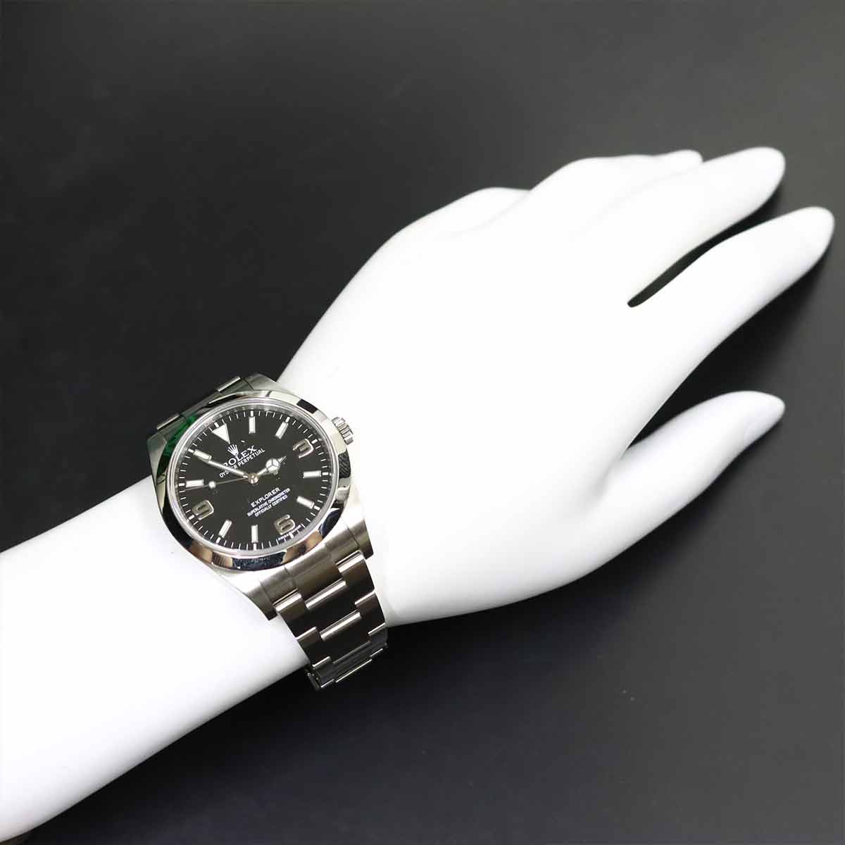Explorer I 214270 Serial Random Automatic Black Dial Mens