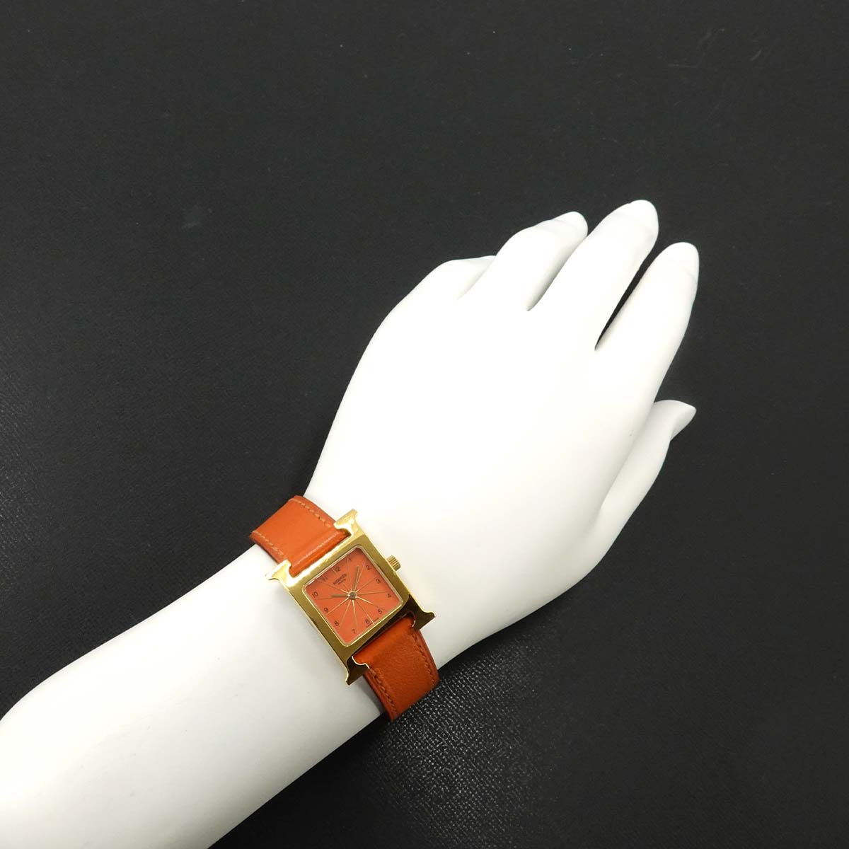H Watch HH1.201 Quartz Orange Dial Ladies Watch