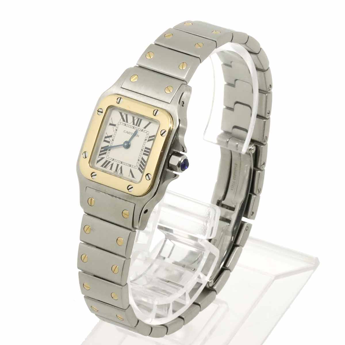 Santos Galbee W20012C4 750 YG Cream Dial Ladies Watch