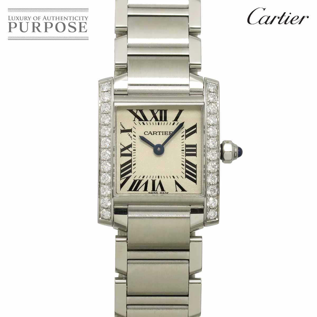 Tank Francaise SM W4TA0008 Diamond Bezel cream Dial Ladies