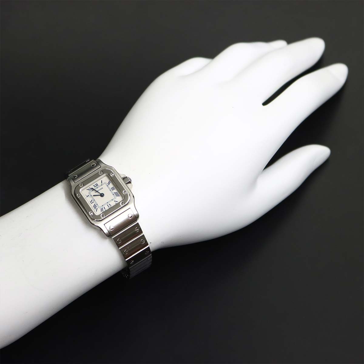 Santos Galbee SM W20017D6 Quartz Cream Dial Ladies Watch