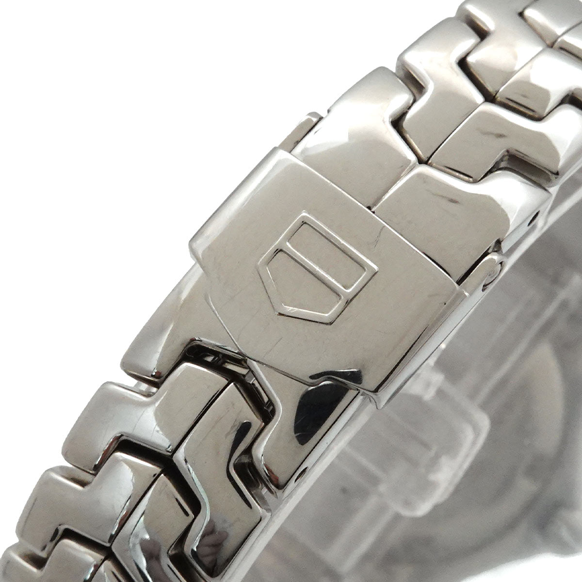 LINK WJ1313-0 Date Quartz White Shell Dial Ladies Watch
