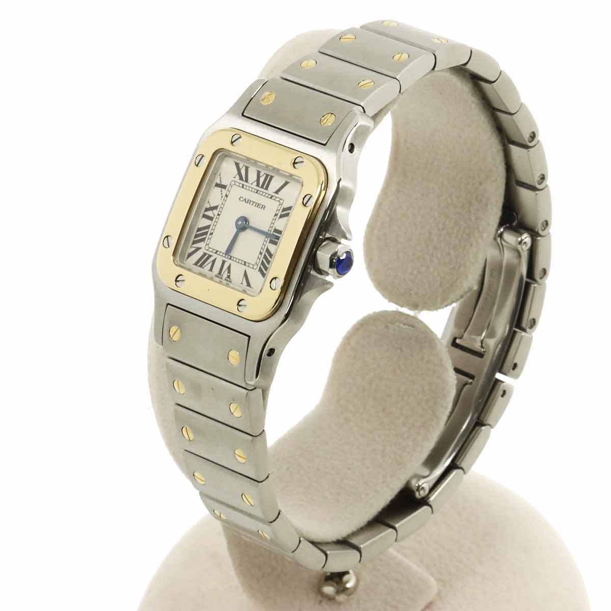 Santos Galbee W20012C4 750 YG Cream Dial Ladies Watch
