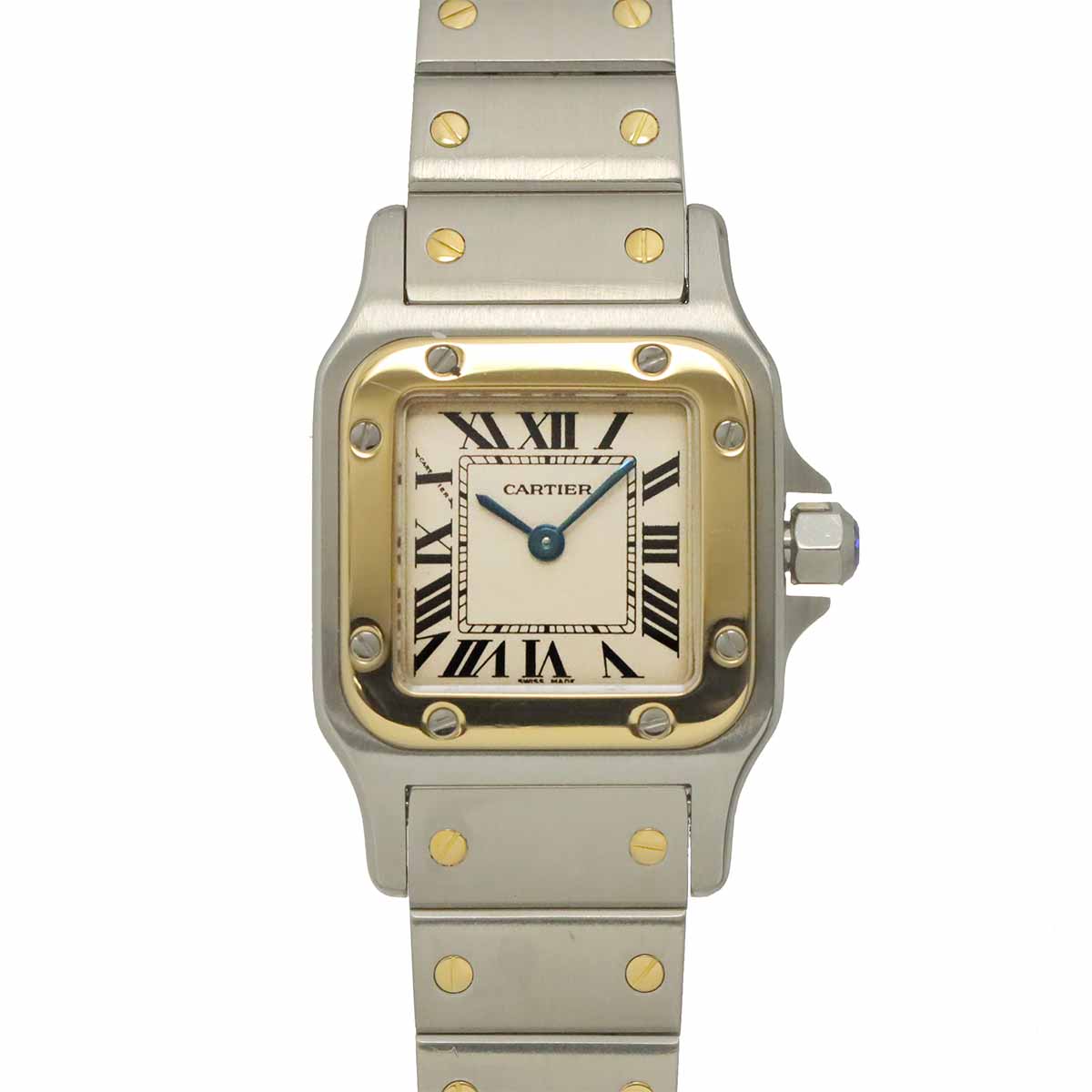 Santos Galbee W20012C4 750 YG Cream Dial Ladies Watch