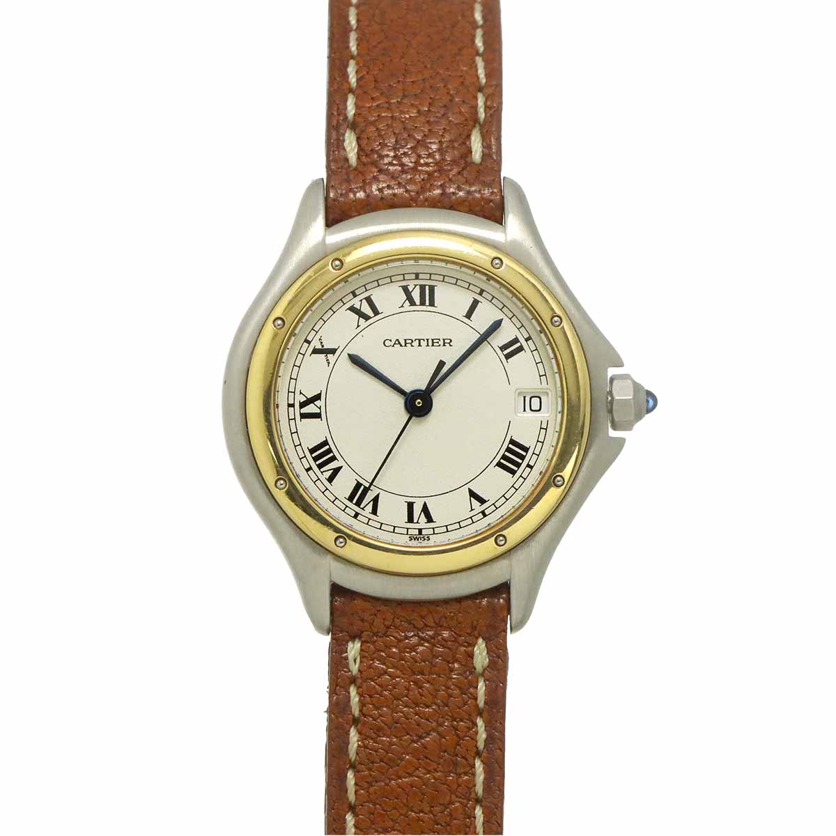 panthere cougar SM W350058A Date YG Quartz cream Dial