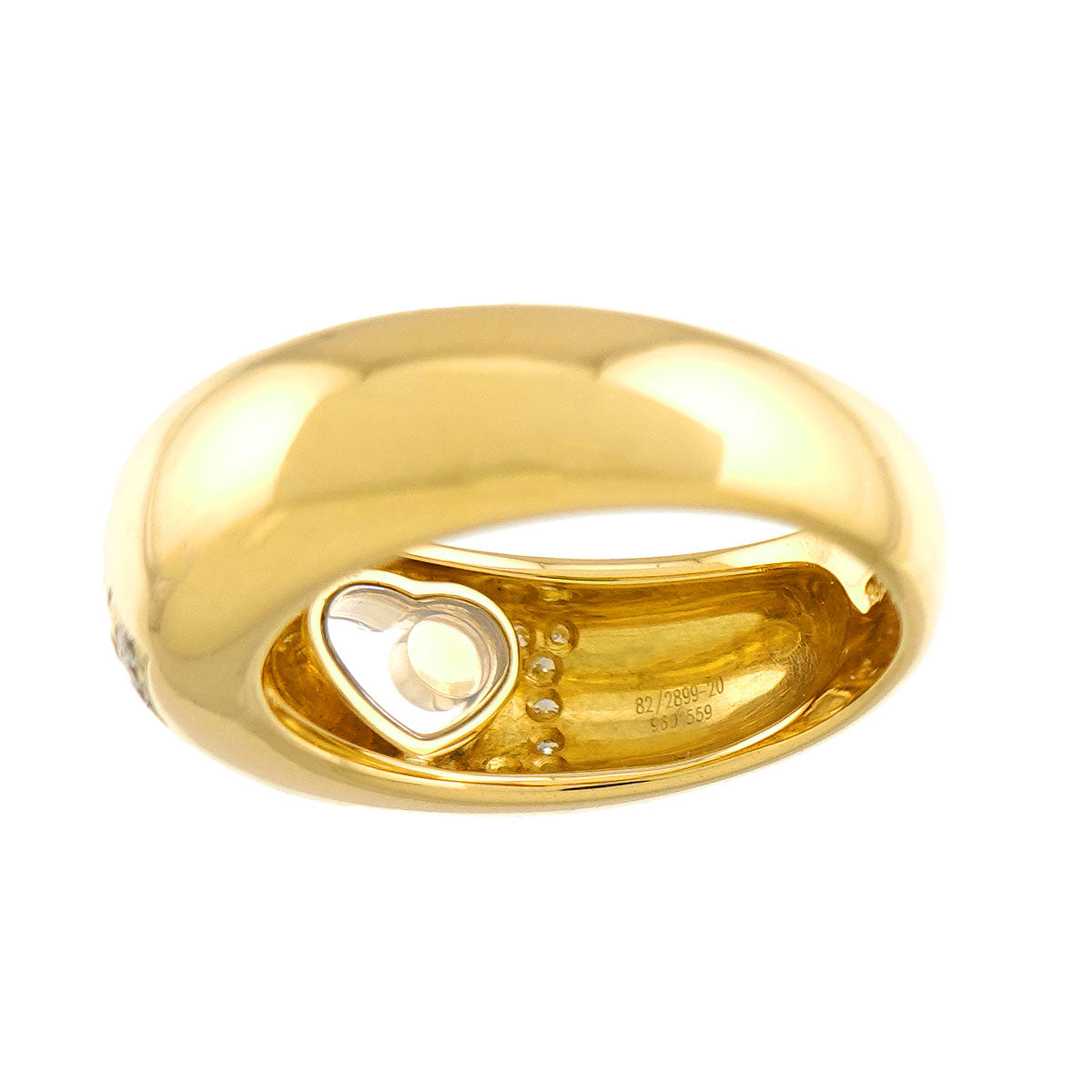 Happy Diamond LOVE Ring 18K YG 750 Size6(US)