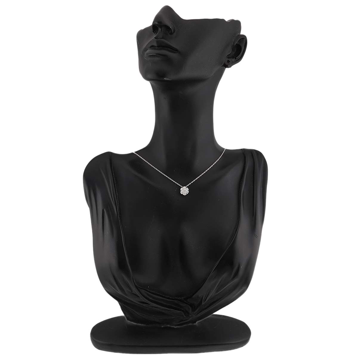 Diamond 0.50ct Necklace 18K White Gold 750