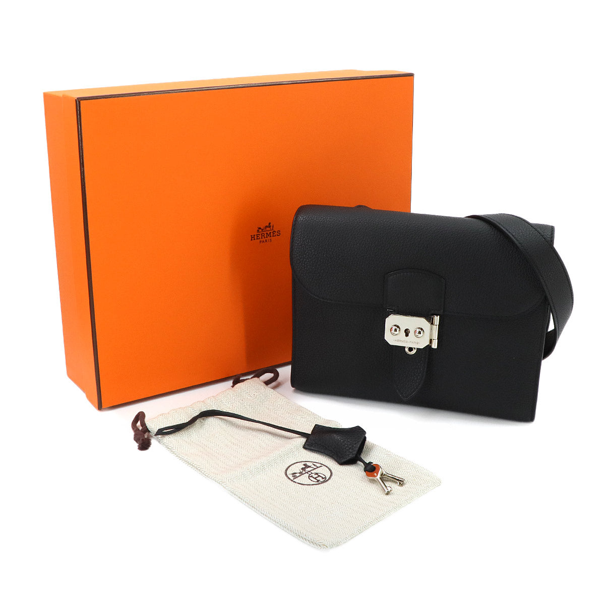 Sack A Depeche 21 Shoulder Bag Togo Black Purse