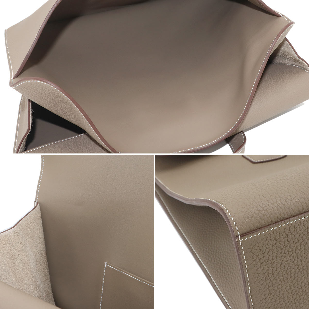 Sack A Depeche Light 36 Briefcase Business Bag Togo Etoupe