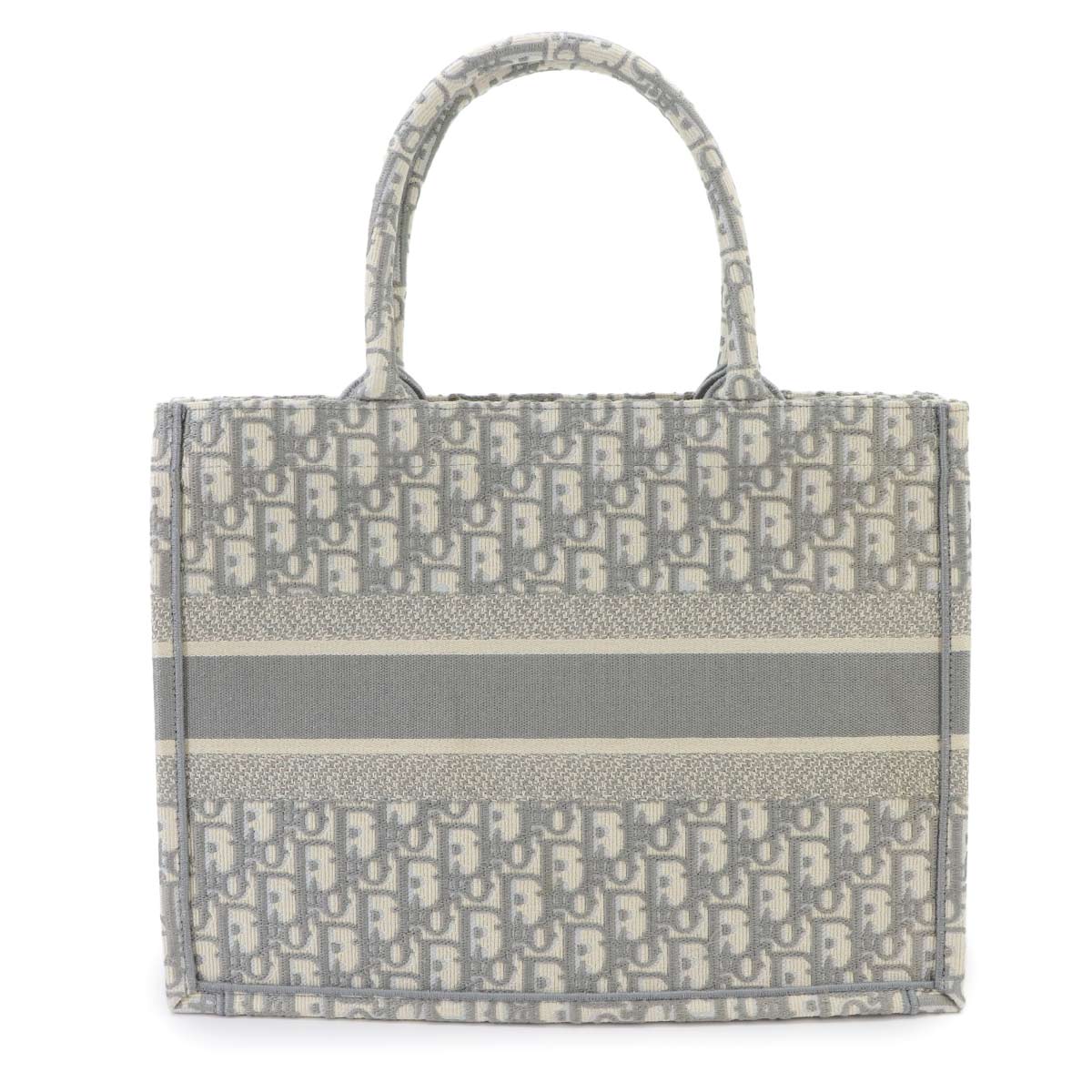 Toile de Jouy Book Tote Medium Bag Canvas Grey