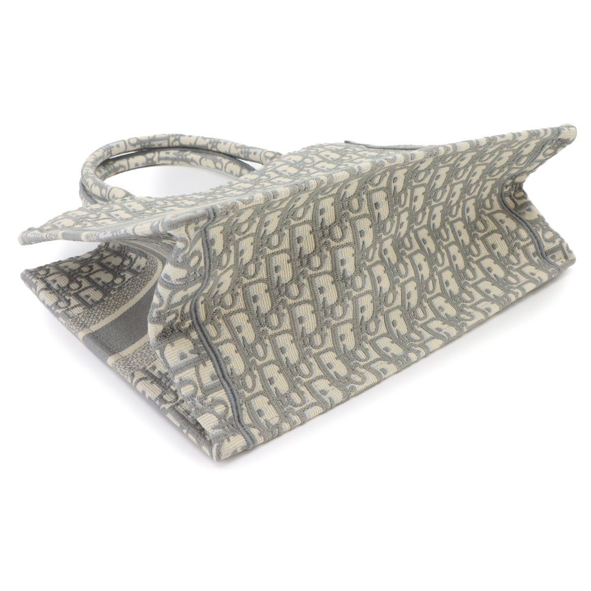Toile de Jouy Book Tote Medium Bag Canvas Grey