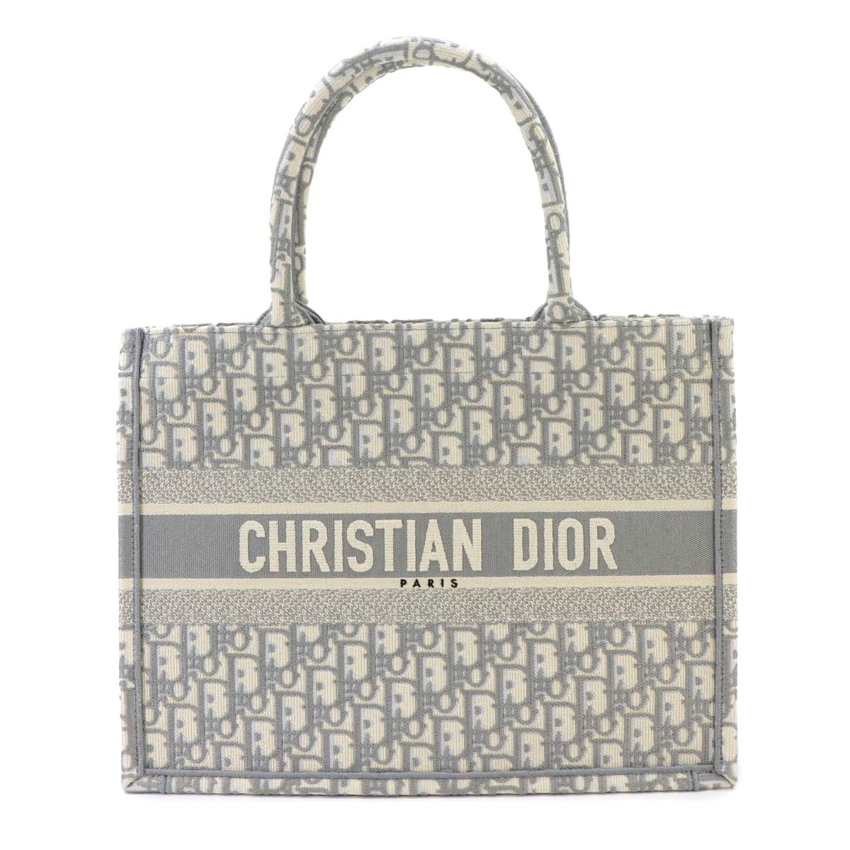 Toile de Jouy Book Tote Medium Bag Canvas Grey