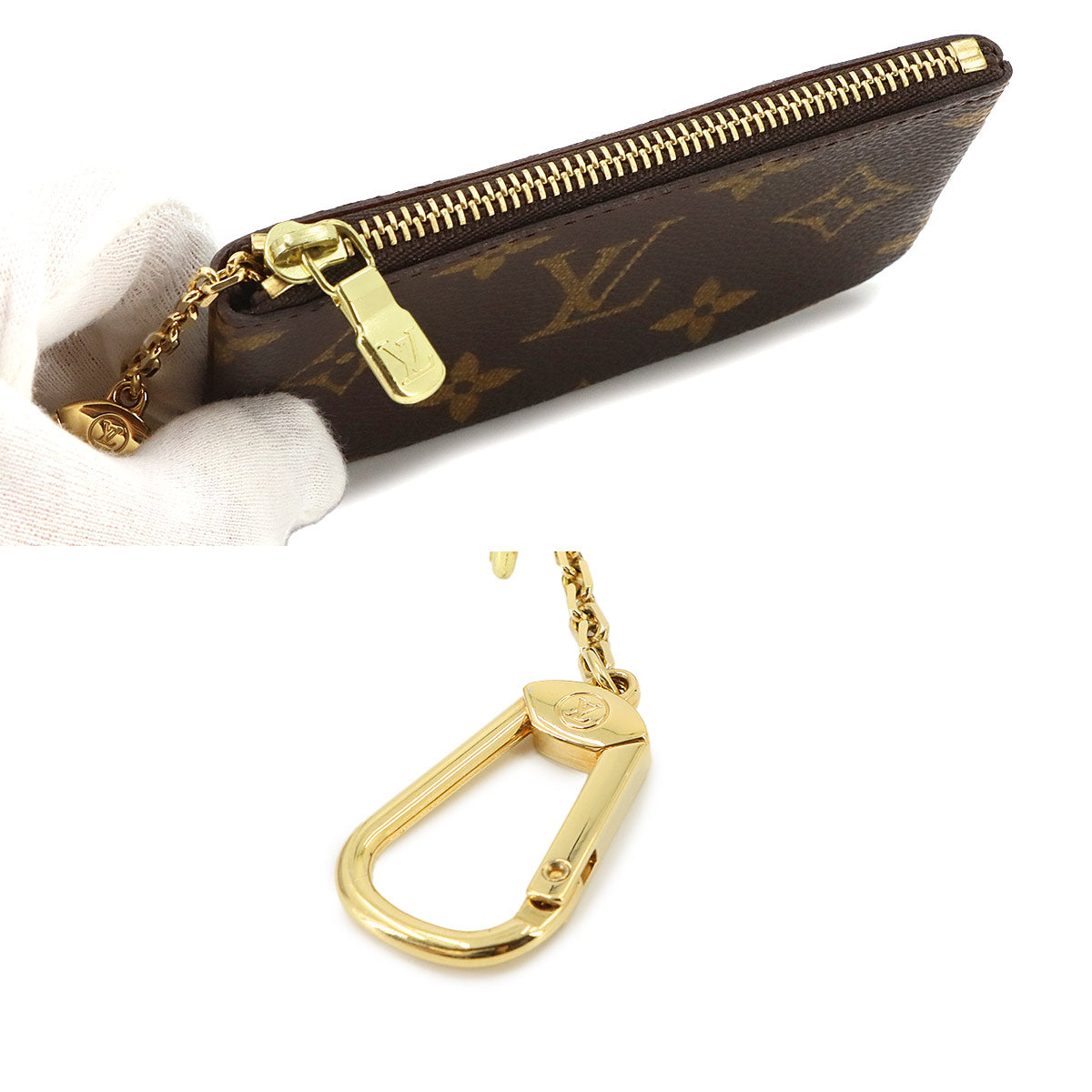 Monogram Pochette Cles Coin Case Purse Brown M62650