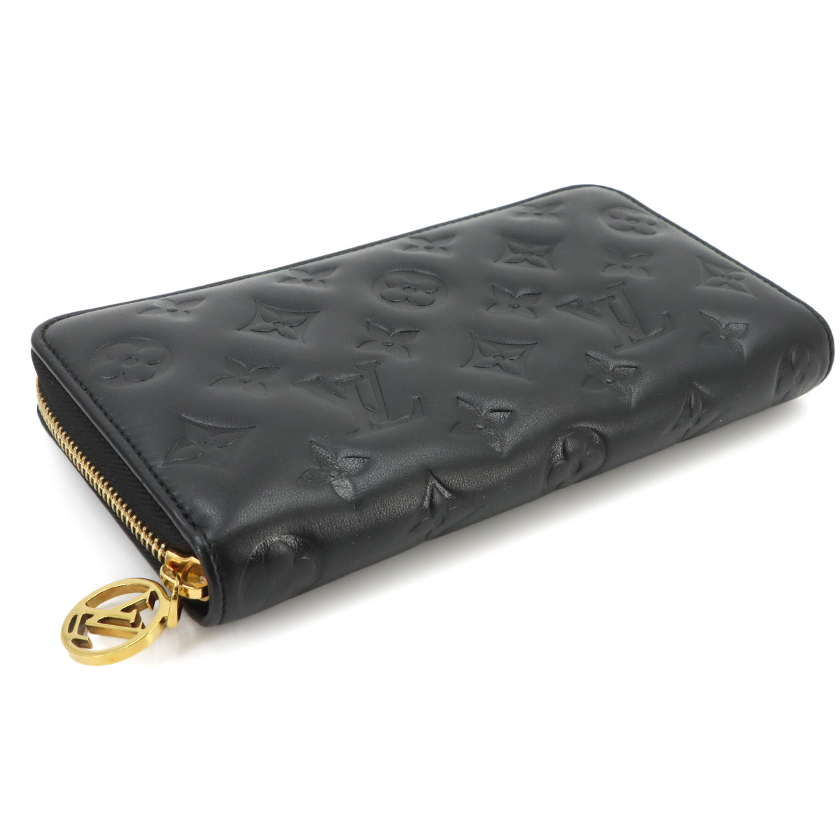 Monogram Coussin Zippy Wallet Leather Noir M81510 Purse