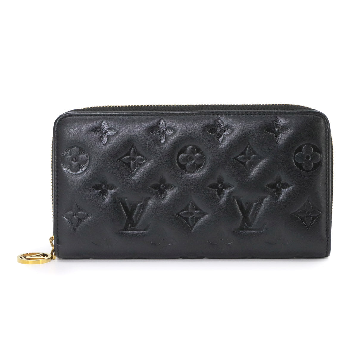 Monogram Coussin Zippy Wallet Leather Noir M81510 Purse