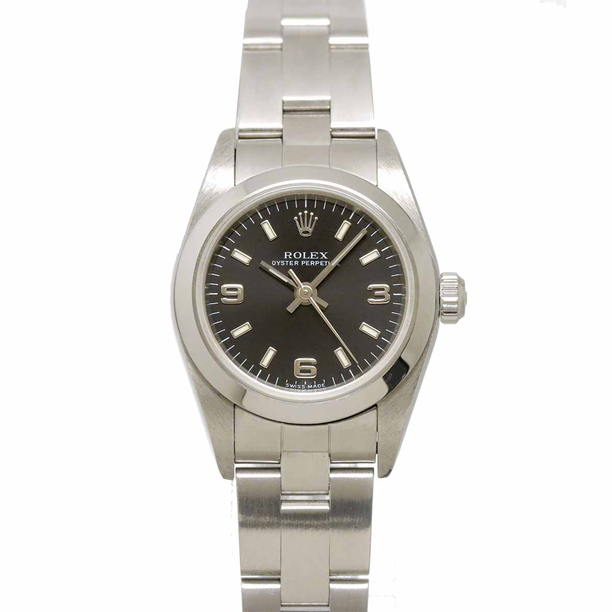 Oyster Perpetual 76080 Serial A Automatic Black Dial Ladies