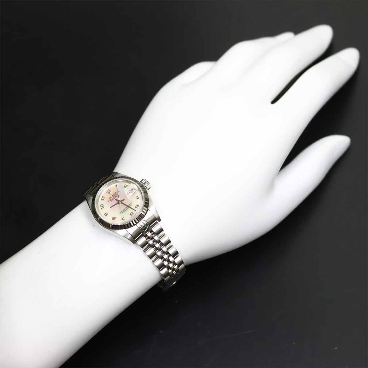 Date Just 79174NR Serial A Pink Shell Dial Automatic 750 WG