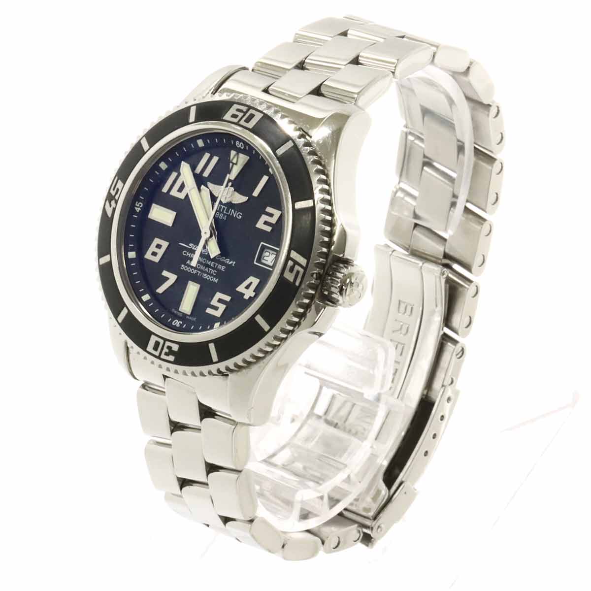 Super Ocean 42 A17364 Date Automatic Black Dial Mens Watch