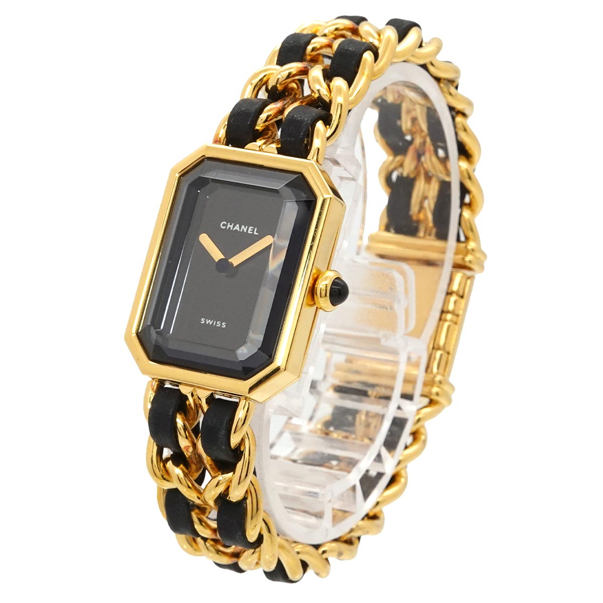 Premiere Size M H0001 Vintage Quartz Black Dial Ladies Watch