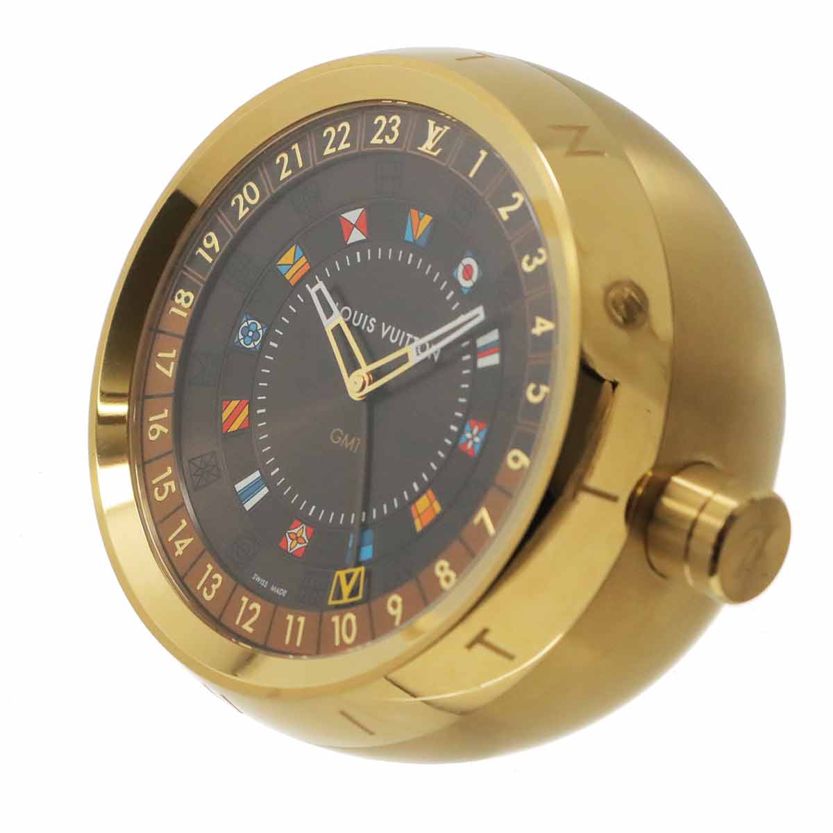 Tambour Q1Q040 Table Clock GMT Quartz