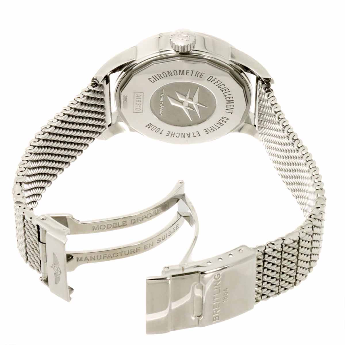 TRANSOCEAN A16310 Automatic Date Diamond White Shell Dial