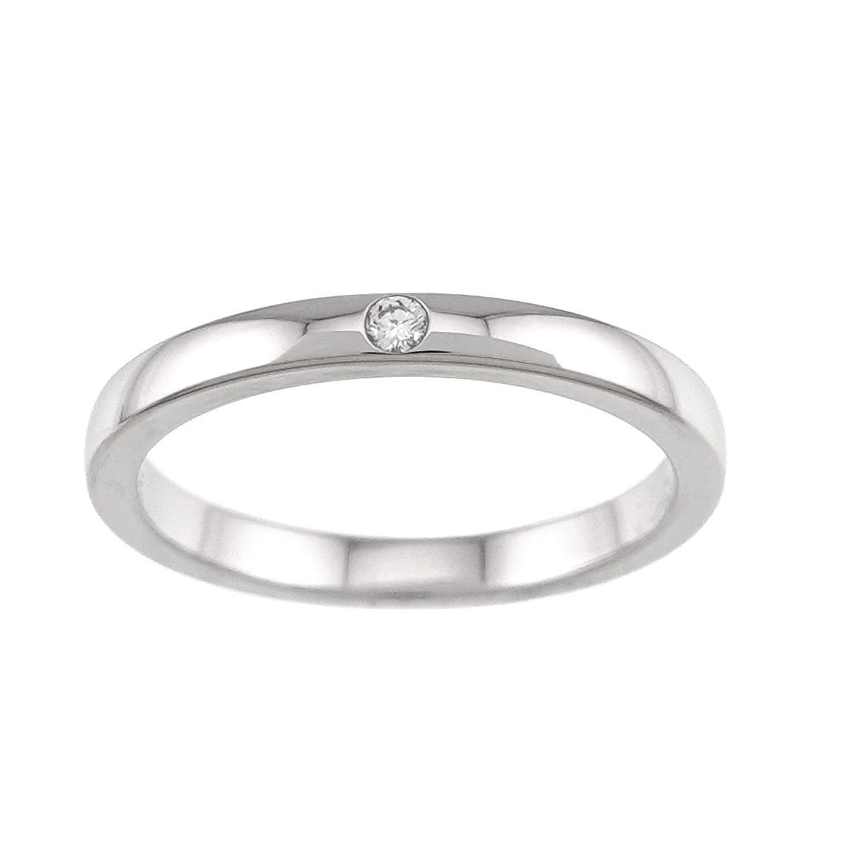 Ring Diamond 1P Pt Platinum size47 4(US)